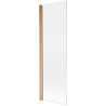 Mexen Mist 1-panel Shower Screen 70 x 150 cm, Transparent, Brushed Copper - 8A9-070-001-65-00