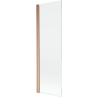 Mexen Mist shower screen 1-wing 70 x 150 cm, transparent, brushed copper - 8A9-070-001-65-00