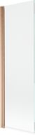 Mexen Mist shower screen 1-wing 70 x 150 cm, transparent, brushed copper - 8A9-070-001-65-00