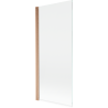 Mexen Mist shower screen 1-door 80 x 150 cm, transparent, brushed copper - 8A9-080-001-65-00