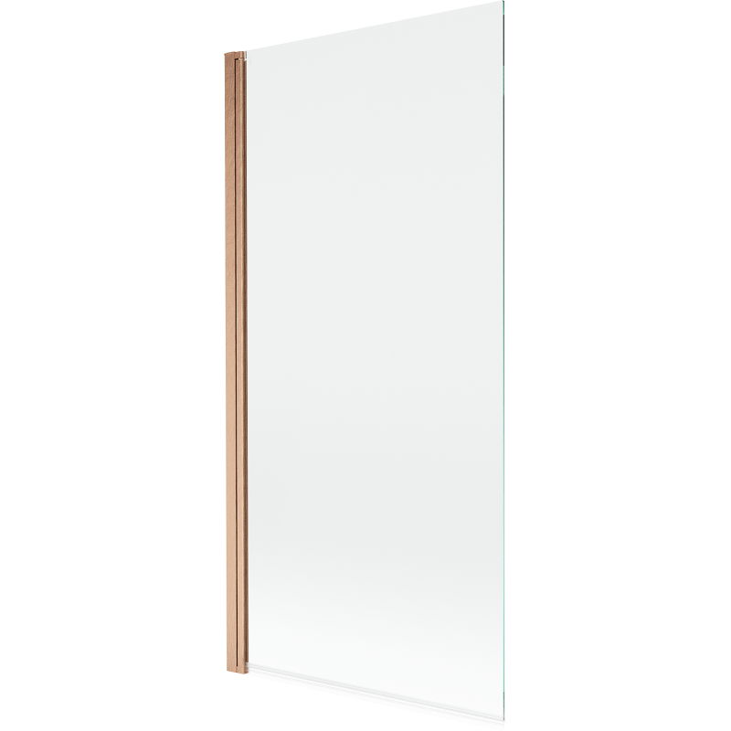 Mexen Mist shower screen 1-fold 90 x 150 cm, transparent, brushed copper - 8A9-090-001-65-00