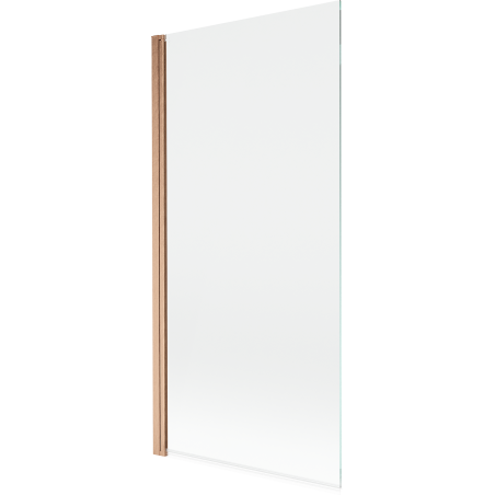 Mexen Mist shower screen 1-fold 90 x 150 cm, transparent, brushed copper - 8A9-090-001-65-00