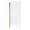 Mexen Mist shower screen 1-fold 90 x 150 cm, transparent, brushed copper - 8A9-090-001-65-00