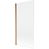 Mexen Mist shower screen 1-wing 90 x 150 cm, transparent, brushed copper - 8A9-090-001-65-00
