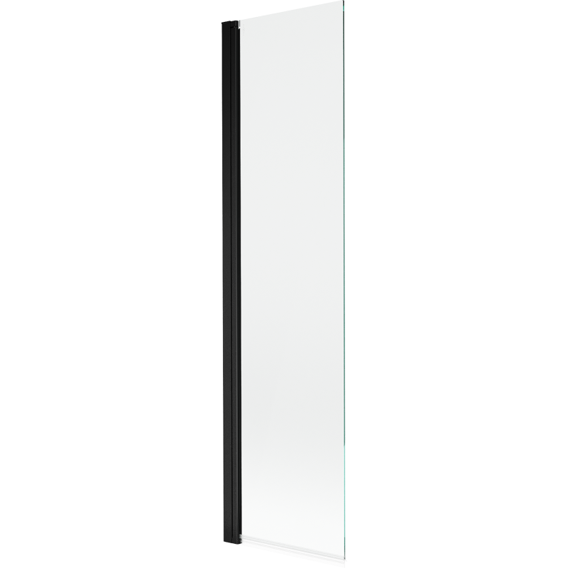 Mexen Mist 1-wing shower screen 50 x 150 cm, transparent, black - 8A9-050-001-70-00