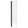 Mexen Mist shower screen 1-wing 50 x 150 cm, transparent, black - 8A9-050-001-70-00