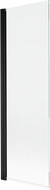 Mexen Mist 1-wing shower screen 60 x 150 cm, transparent, black - 8A9-060-001-70-00