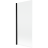 Mexen Mist shower partition 1-wing 80 x 150 cm, transparent, black - 8A9-080-001-70-00
