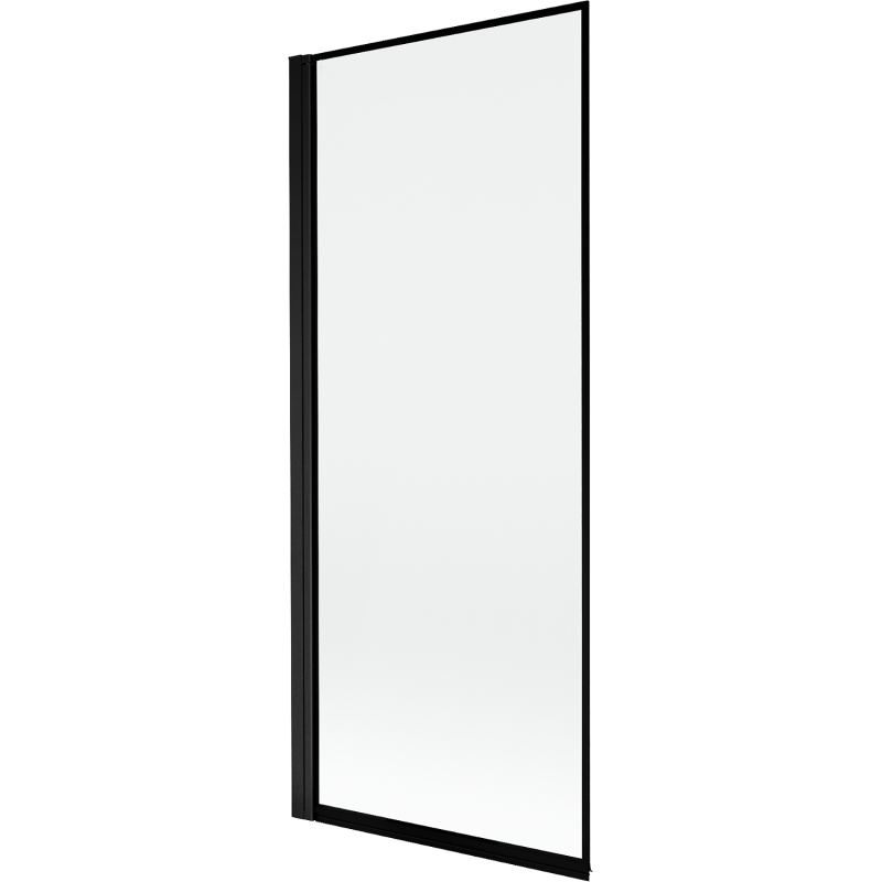 Mexen Mist 1-panel left shower screen 80 x 150 cm, black frame, black - 8A9-080-001-70-70-L