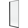 Mexen Mist 1-panel left shower screen 80 x 150 cm, black frame, black - 8A9-080-001-70-70-L