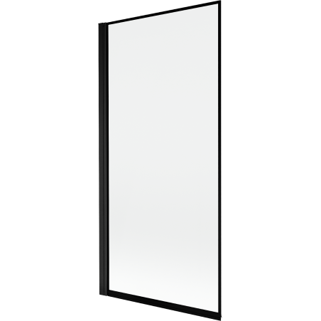 Mexen Mist 1-wing Left Bath Screen 90 x 150 cm, Black Frame, Black - 8A9-090-001-70-70-L