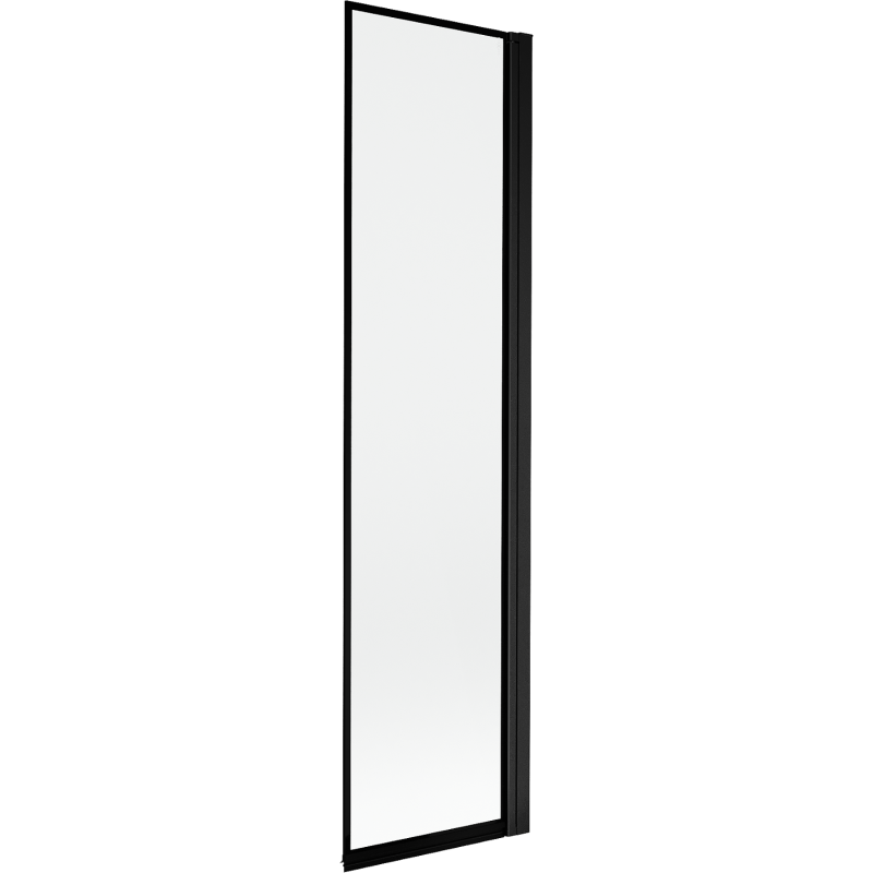 Mexen Mist bath screen 1-wing right 50 x 150 cm, black frame, black - 8A9-050-001-70-70-P