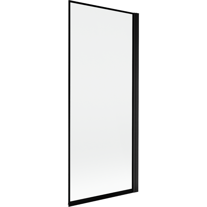Mexen Mist 1-wing shower screen right 80 x 150 cm, black frame, black - 8A9-080-001-70-70-P