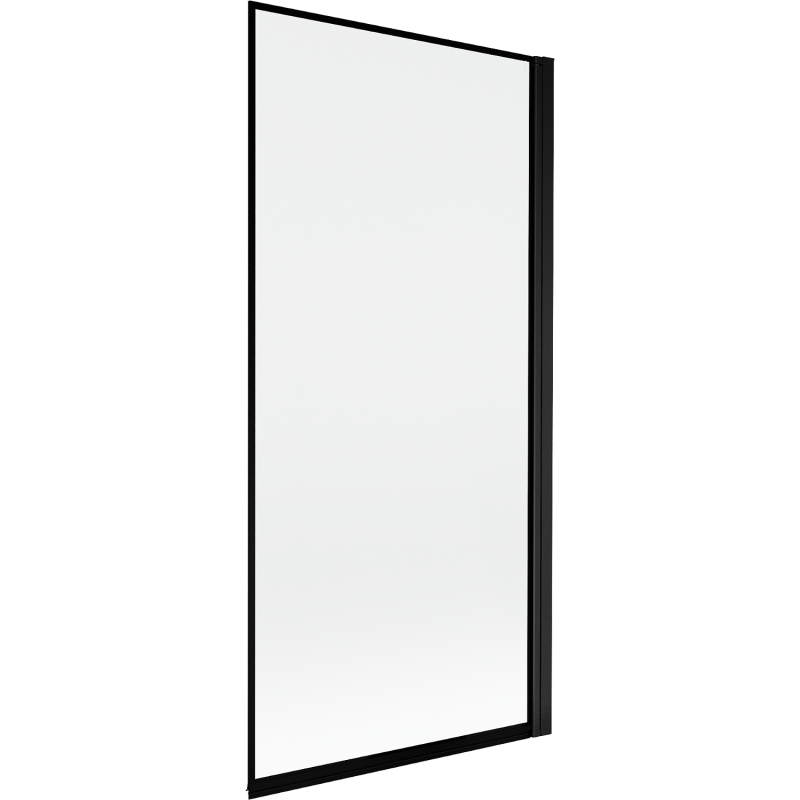 Mexen Mist 1-wing right shower screen 90 x 150 cm, black frame, black - 8A9-090-001-70-70-P