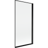 Mexen Mist 1-wing right shower screen 90 x 150 cm, black frame, black - 8A9-090-001-70-70-P