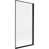 Mexen Mist single-panel shower screen right 90 x 150 cm, black frame, black - 8A9-090-001-70-70-P