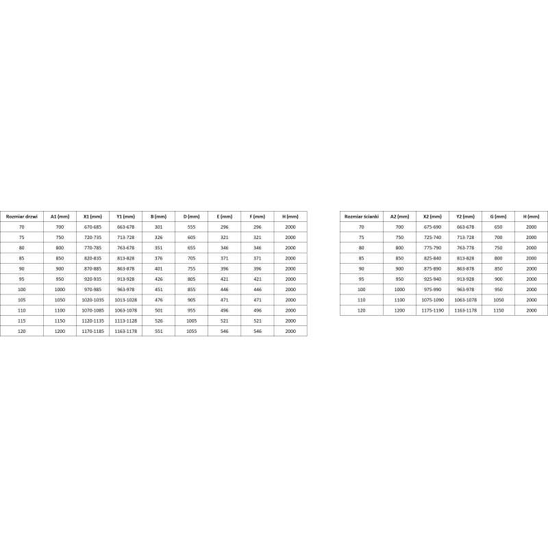 Mexen Mist-F folding shower cabin right 120 x 90 cm, transparent, brushed gold - 8A6T-120-090-55-00-P