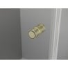 Mexen Mist-F right folding shower cabin 90 x 95 cm, transparent, brushed gold - 8A6T-090-095-55-00-P
