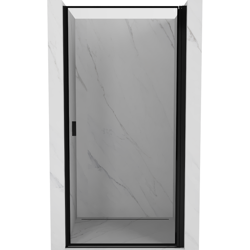 Mexen Mist-B right-hand hinged shower door 70 cm, black frame, black - 8A2-070-000-70-70-P