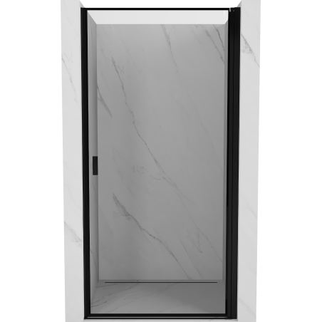 Mexen Mist-B 100 cm Right-Swing Shower Door, Black Frame, Black - 8A2-100-000-70-70-P