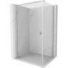 Mexen Mist-B pivot shower enclosure 90 x 80 cm, transparent, chrome - 8A2T-090-080-01-00