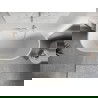 Mexen Oris freestanding wall-adjacent fluted 150 x 75 cm, white/black, white overflow - 52871507575-20