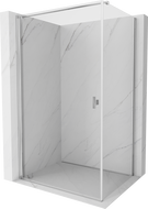 Mexen Mist-B hinged shower enclosure 80 x 100 cm, transparent, chrome - 8A2T-080-100-01-00