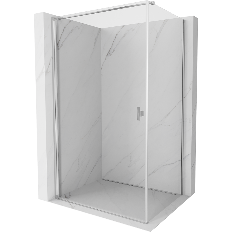 Mexen Mist-B pivot shower cabin 75 x 120 cm, transparent, chrome - 8A2T-075-120-01-00