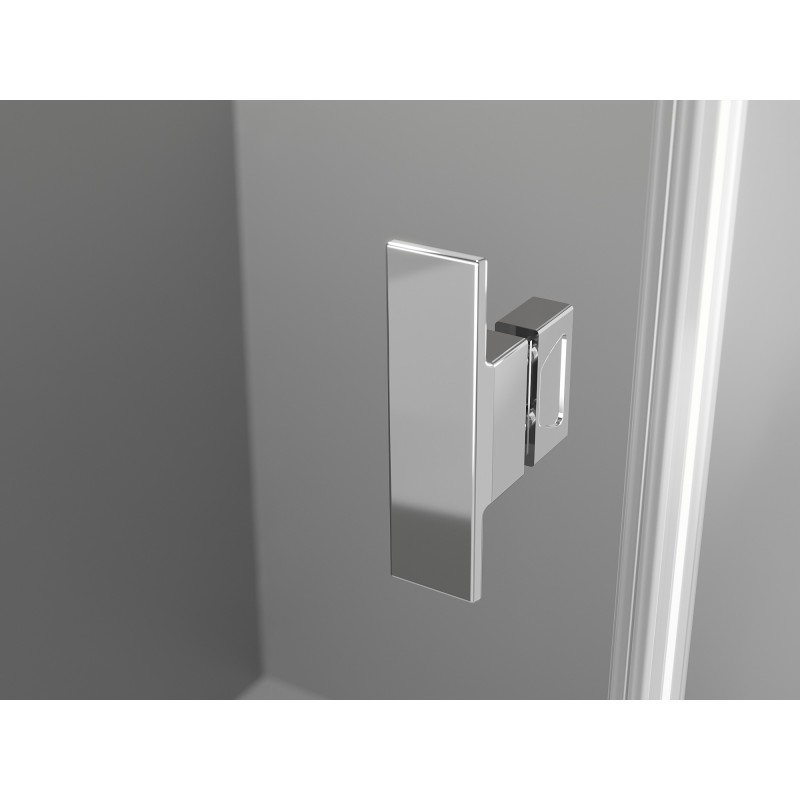 Mexen Mist-B Hinged Shower Enclosure 100 x 120 cm, Transparent, Chrome - 8A2T-100-120-01-00