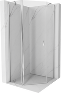Mexen Mist five-sided swing shower cabin 90 x 90 cm, transparent, chrome - 8A8-090-090-01-00