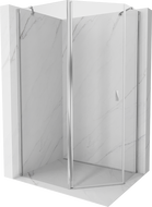 Mexen Mist asymmetrical pentagonal shower enclosure 100 x 90 cm, transparent, chrome - 8A8-100-090-01-00
