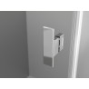 Mexen Mist asymmetric pentagonal shower cabin with hinged doors 90 x 100 cm, transparent, chrome - 8A8-090-100-01-00