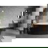 Mexen Lira Freestanding Bathtub Pattern 170 x 80 cm, White/Black, White Overflow - 52831708075-20