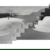 Mexen Lira freestanding bathtub pattern 170 x 80 cm, white/black, gold overflow - 52831708075-50