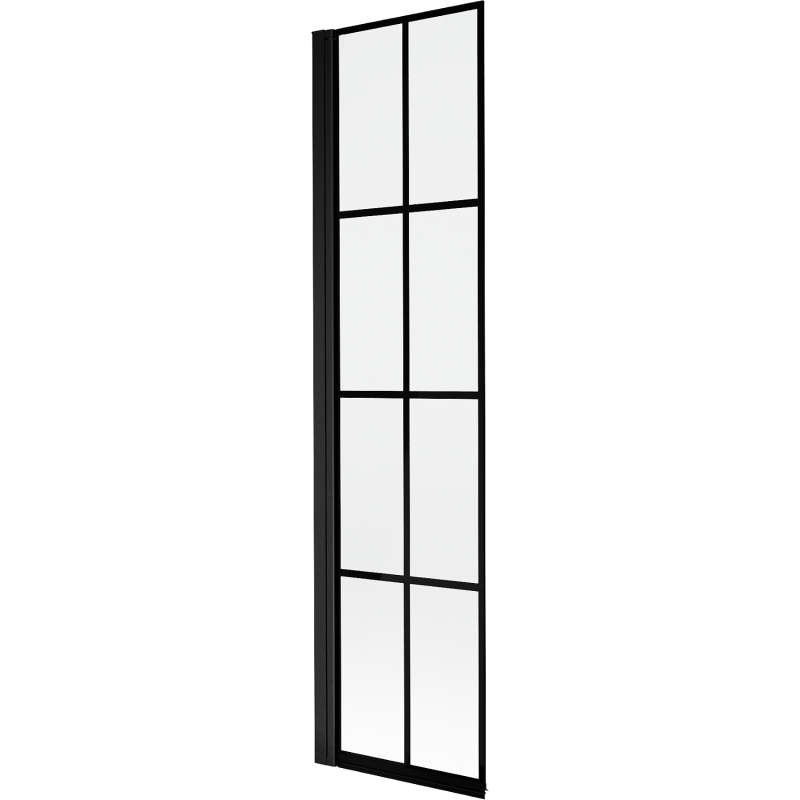 Mexen Mist shower screen 1-wing left 50 x 150 cm, black grid, black - 8A9-050-001-70-77-L