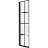 Mexen Mist shower screen 1-wing left 50 x 150 cm, black grid, black - 8A9-050-001-70-77-L