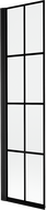 Mexen Mist shower screen 1-wing left 50 x 150 cm, black grid, black - 8A9-050-001-70-77-L