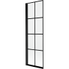 Mexen Mist shower screen 1-wing left 60 x 150 cm, black grid, black - 8A9-060-001-70-77-L