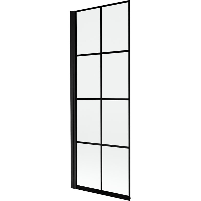 Mexen Mist shower screen 1-wing left 70 x 150 cm, black grid, black - 8A9-070-001-70-77-L