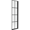 Mexen Mist 1-wing shower screen right 50 x 150 cm, black grid, black - 8A9-050-001-70-77-P