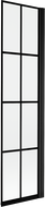 Mexen Mist 1-wing shower screen right 50 x 150 cm, black grid, black - 8A9-050-001-70-77-P