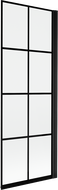 Mexen Mist shower screen 1-wing right 70 x 150 cm, black grid, black - 8A9-070-001-70-77-P