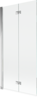 Mexen Mist Shower Screen 2-Panel Left 90 x 150 cm, Transparent, Chrome - 8A9-090-002-01-00-L
