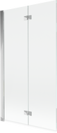 Mexen Mist 2-panel left bath screen 100 x 150 cm, transparent, chrome - 8A9-100-002-01-00-L