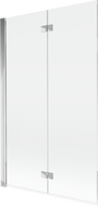 Mexen Mist shower screen 2-wing left 110 x 150 cm, transparent, chrome - 8A9-110-002-01-00-L