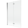 Mexen Mist 2-wing Left Shower Screen 120 x 150 cm, Transparent, Chrome - 8A9-120-002-01-00-L
