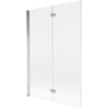 Mexen Mist shower screen 2-wing left 120 x 150 cm, transparent, chrome - 8A9-120-002-01-00-L