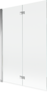 Mexen Mist 2-wing Left Shower Screen 120 x 150 cm, Transparent, Chrome - 8A9-120-002-01-00-L