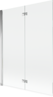Mexen Mist 2-wing left shower screen 130 x 150 cm, transparent, chrome - 8A9-130-002-01-00-L