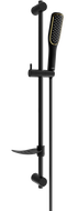 Mexen DF49 sliding shower set, Black - 785494582-75